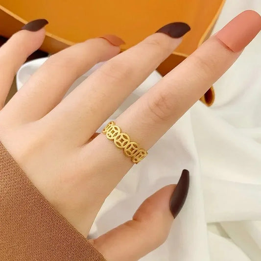 18k Money Catcher Ring with Monk's Blessing COD FREE SHIPPING